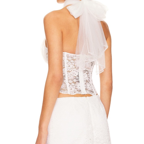 Lovers + Friends Elliot Top in White Lace NWT - Picture 5 of 8